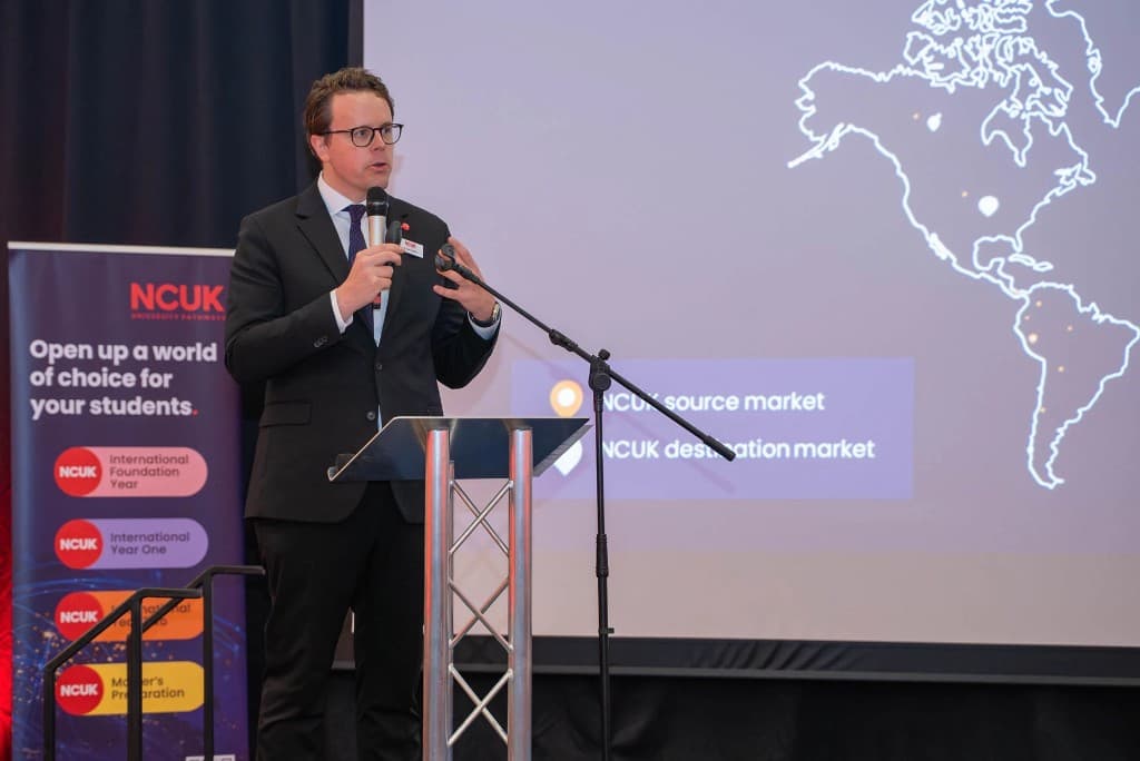 Stuart Smith speaking at a previous NCUK gathering